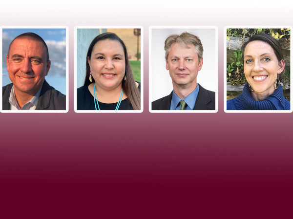 Four photos of MUS Teaching Scholars