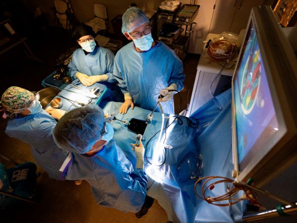 Students learn in the surgical technology classroom at Missoula College 