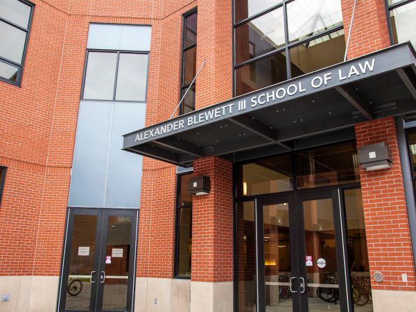 The Alexander Blewett III School of Law entrance