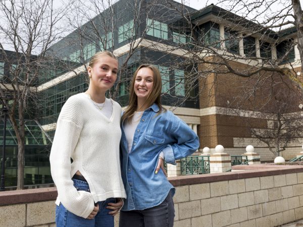 Maya Haugan and Brianna Shirley.