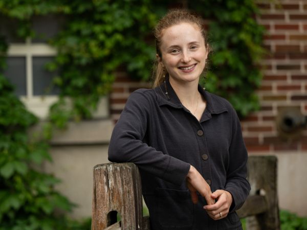 An image of Emma Keinath-Lopez on UM's campus. 