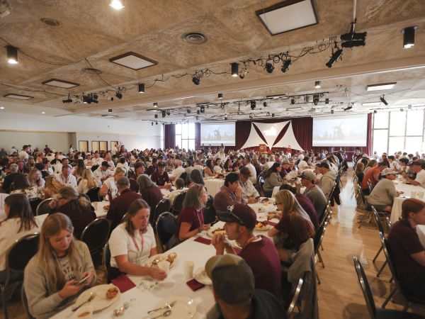 Group of people seated in the ballroom