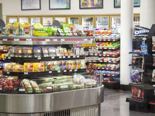 Food stored in coolers 