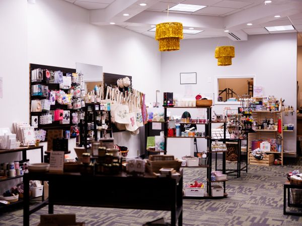 Merchandise on the shelves 