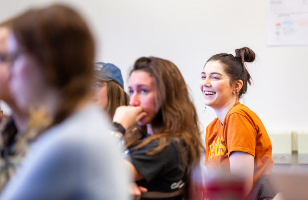 Students in a classroom