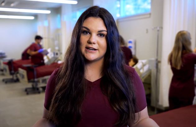 Missoula College Nursing student Jesse looks at the camera while speaking