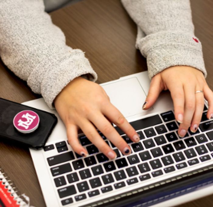 Hands on Laptop Keyboard