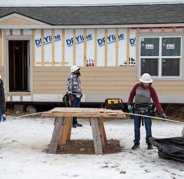 Hands-on Learning. Student built house in 2021.