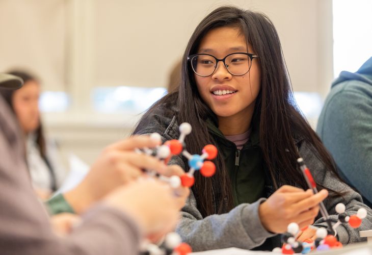 UM Student in classroom