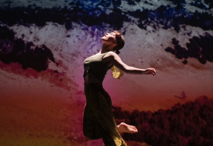 Dancer leaping in Dance in Concert (2022)