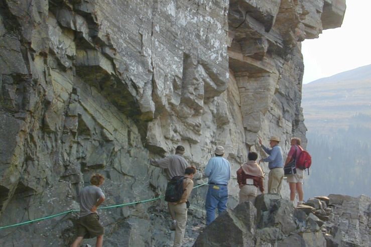 don and a group on a rock face