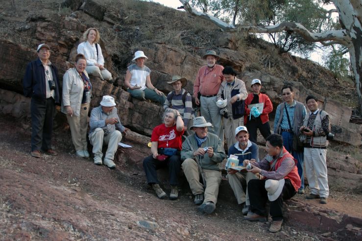 Don and a group in australia