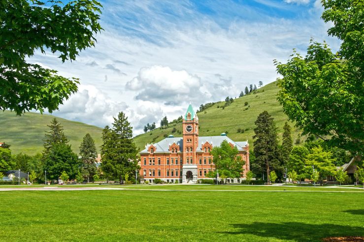 Photo of UM main hall and Davidson Honors College