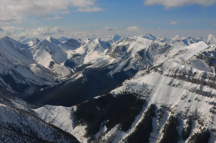 MT mountains in winter