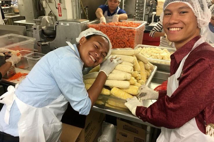 students cooking