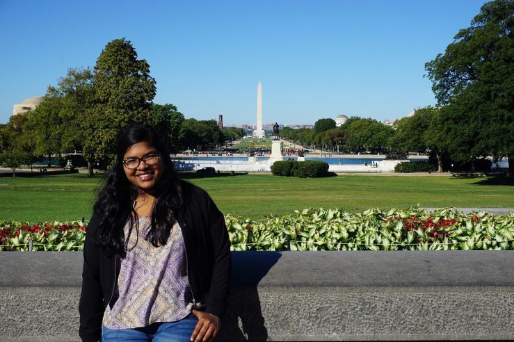 a student in washington d.c.