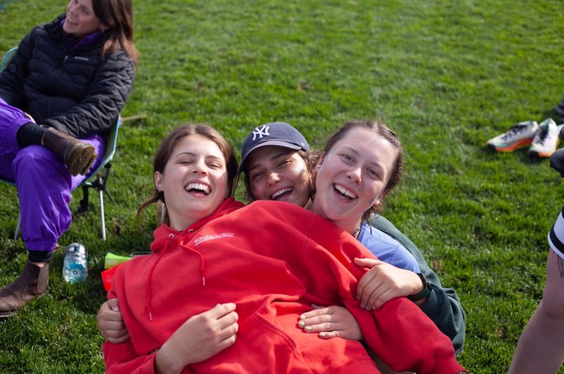 Griz Women's Ultimate Players Hugging