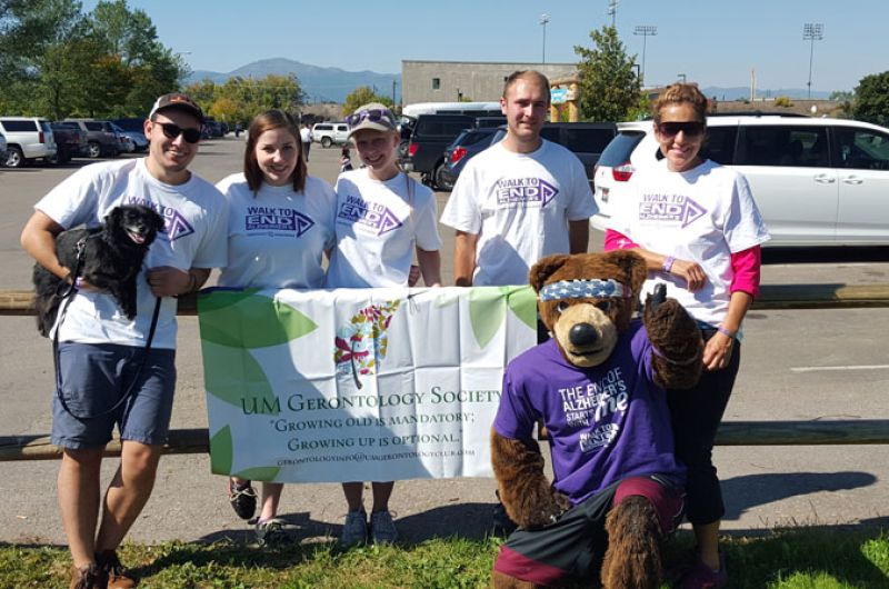 UMGS members had a great time volunteering at the 2015 Walk to End Alzheimers with Monte the bear!