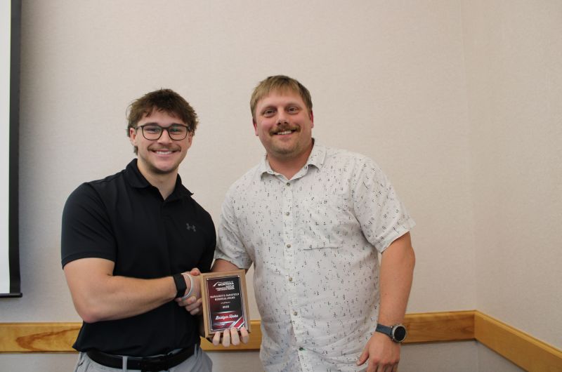 Bridger Hoke (pictured) was the recipient of the Margaret D. Sarsfield Memorial Award (2025)