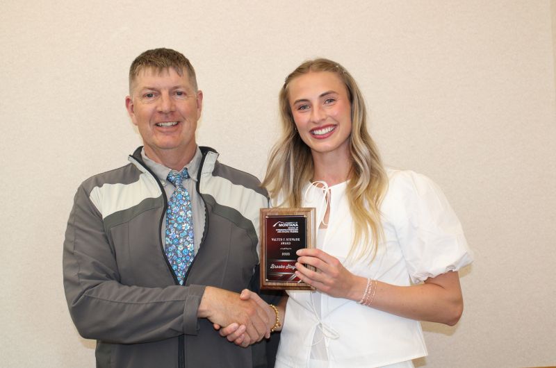 Brooke Stayner (pictured) was one of two recipients of the Walter C Schwank Award (2025)