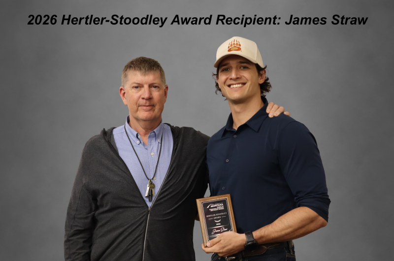 James Straw (pictured) was one of the two award recipients for IPAT's Hertler-Stoodley award (2025)