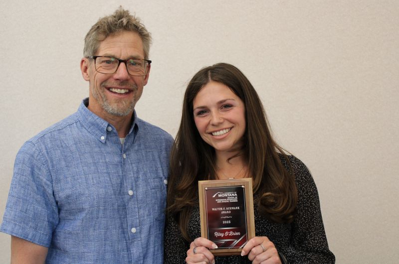 Riley O'Brien was one of two award recipients of IPAT's Walter C. Schwank Award