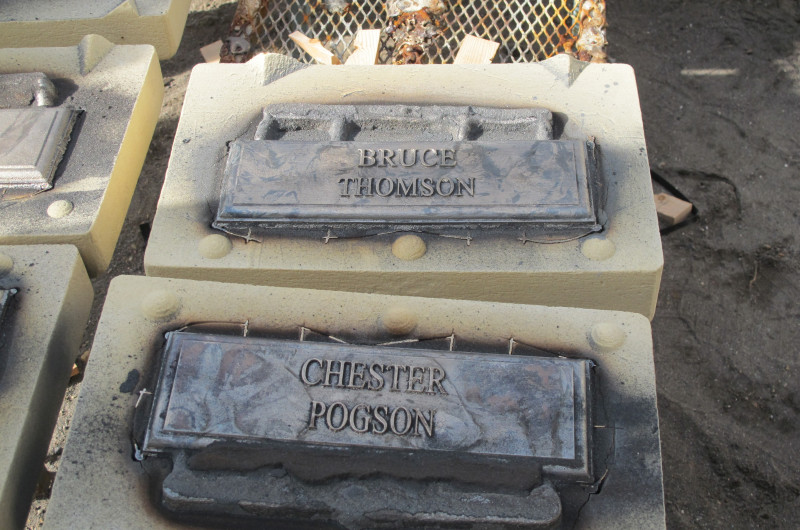 Some of the new markers before they had been cleaned.