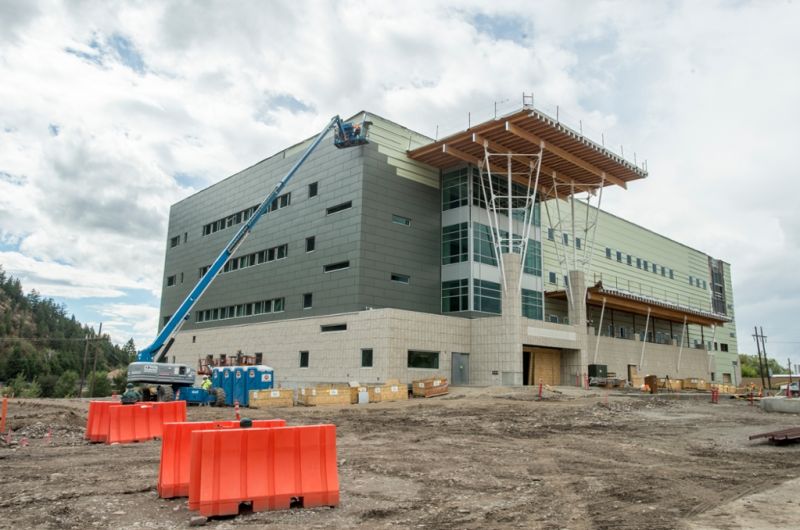 Exterior photo of Missoula College's New Bulding in September 2016.
