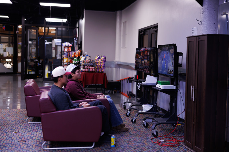 boys playing video games