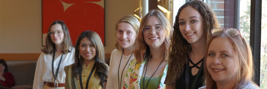 group of six women attending a blackstone launchpad event