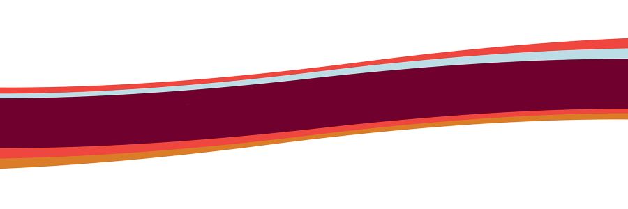 illustration with stripes of UM colors flowing horizontally