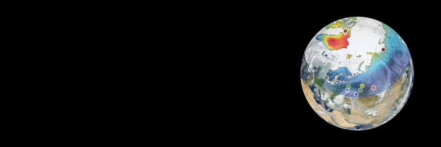 earth from space with various map and data filters overtop