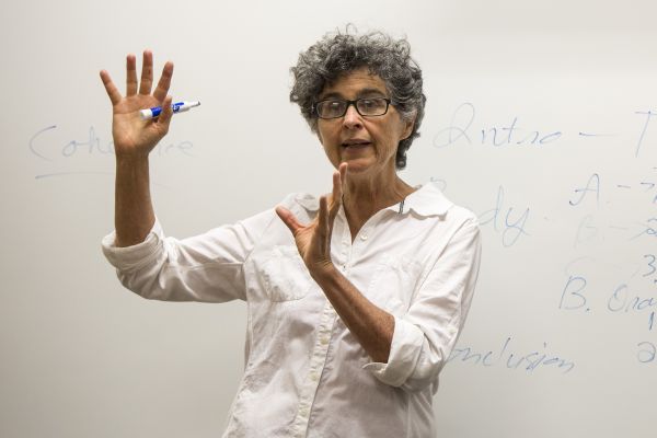 Sean O'Brien teaching in front of a whiteboard