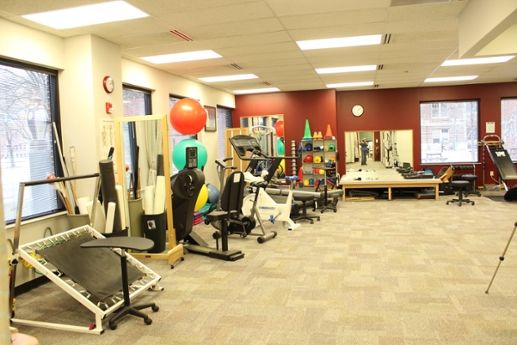 Elias in clinic with patient