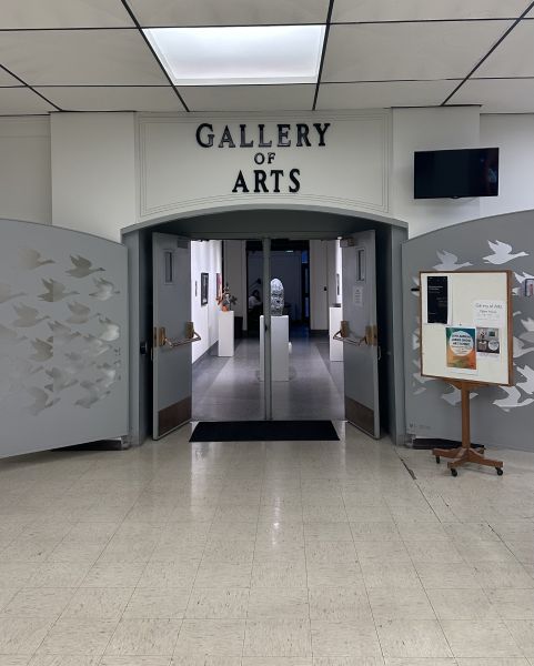 students in the gallery of arts on the university of montana campus