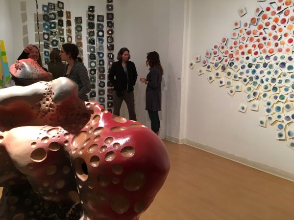 students in the gallery of visual arts on the university of montana campus