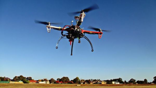drone flying in the air