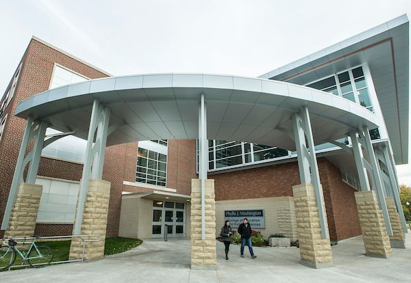 Entrance to the Phyllis J. Washington Education Building