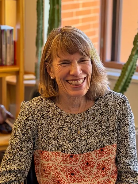 Janet Zupan laughing