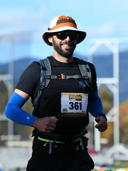 Brad Lane running a race
