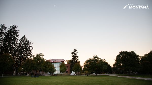 Place Holder Photo – Sunset picture that focuses on the Payne Family Native American Center