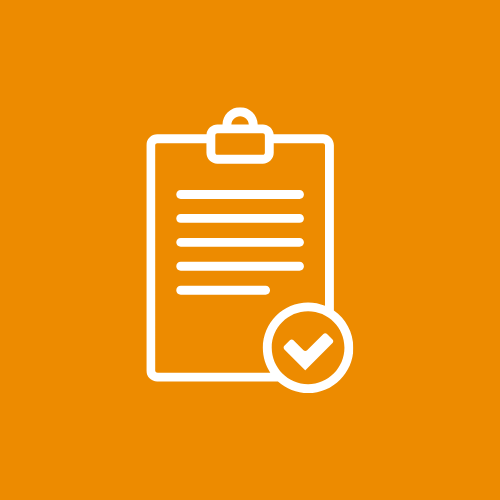 Clipboard icon with a checkmark