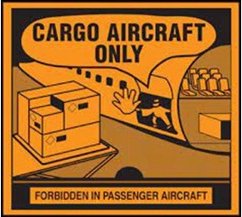 Cargo Aircraft shipping label 