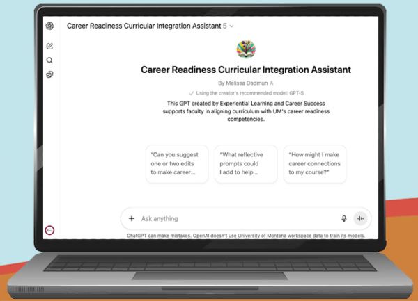 Screenshot of Career Readiness Curricular Integration Assistant AI tool