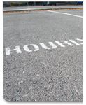 pavement labeled "hourly"