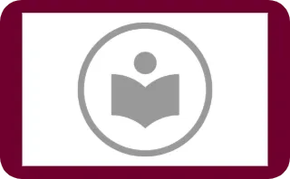 person reading a book icon