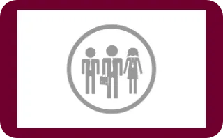 group of three people in business attire icon
