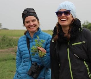 Sharon Hood and Alexis Billings in Tanzania