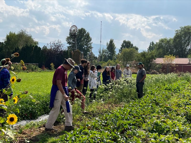 Students on field trip