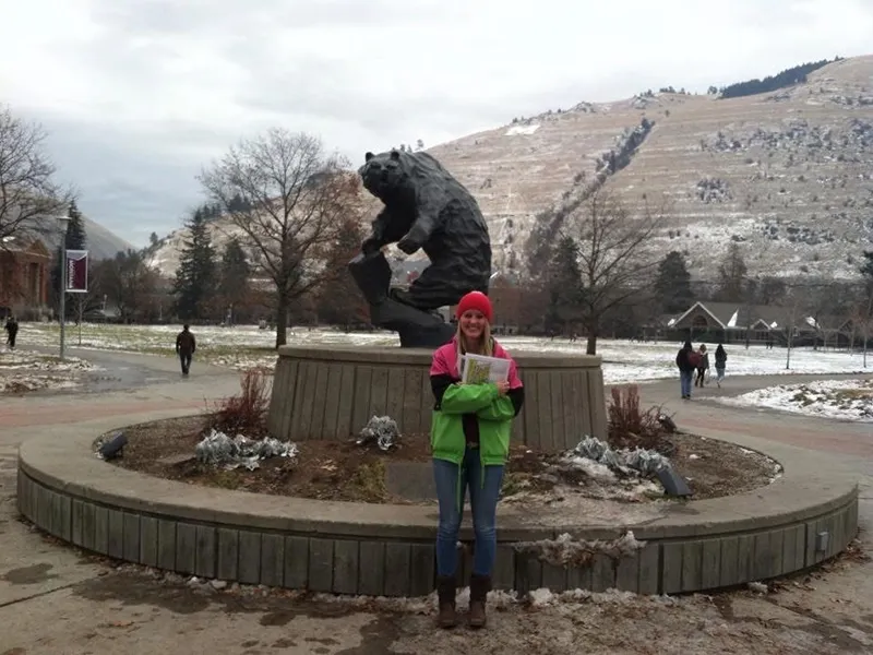 skylar with bear